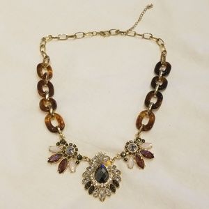 Brown and gold necklace